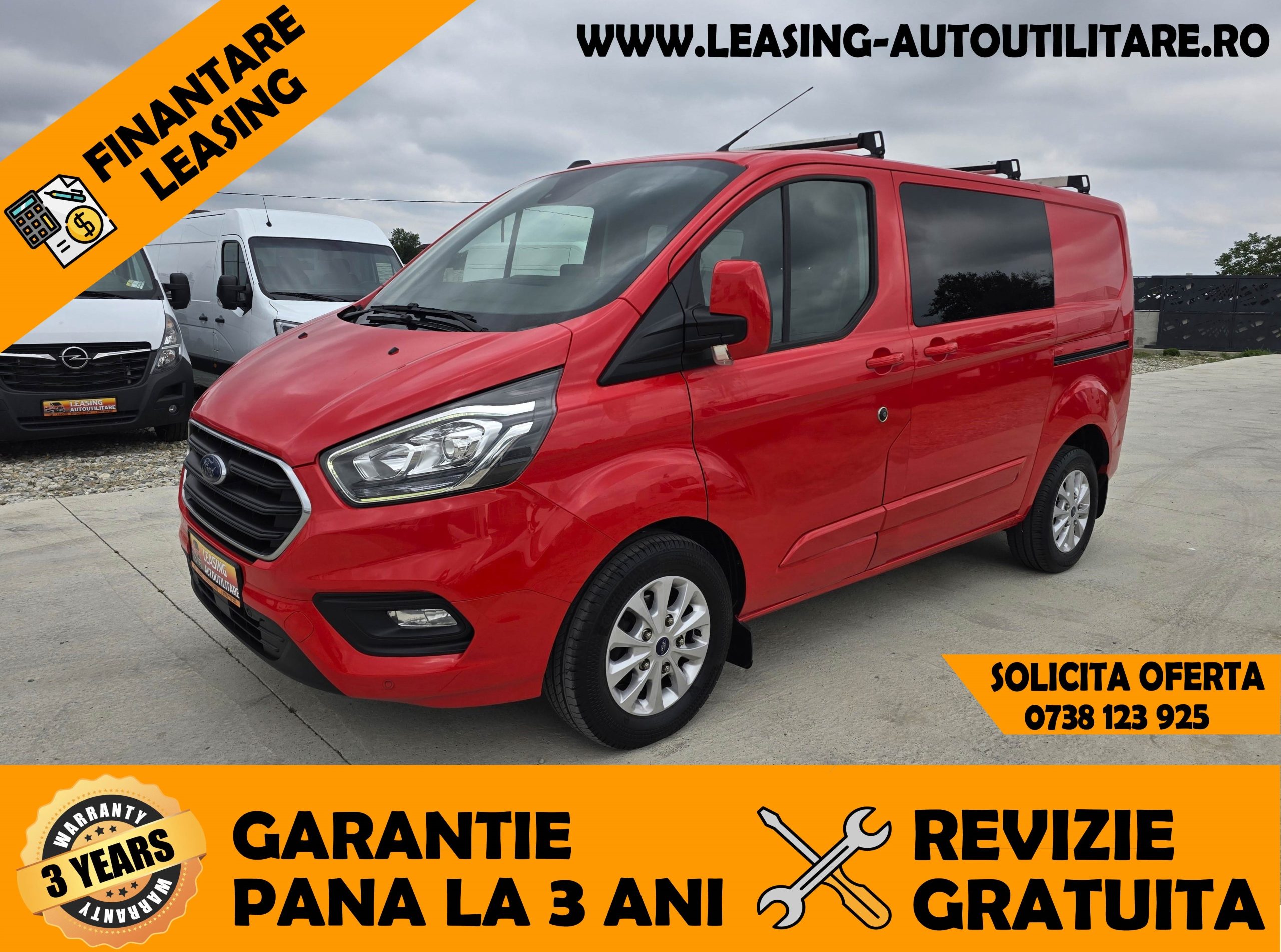 FORD CUSTOM DOKA MIXT 5 LOCURI+MARFA PREMIUM EDITION