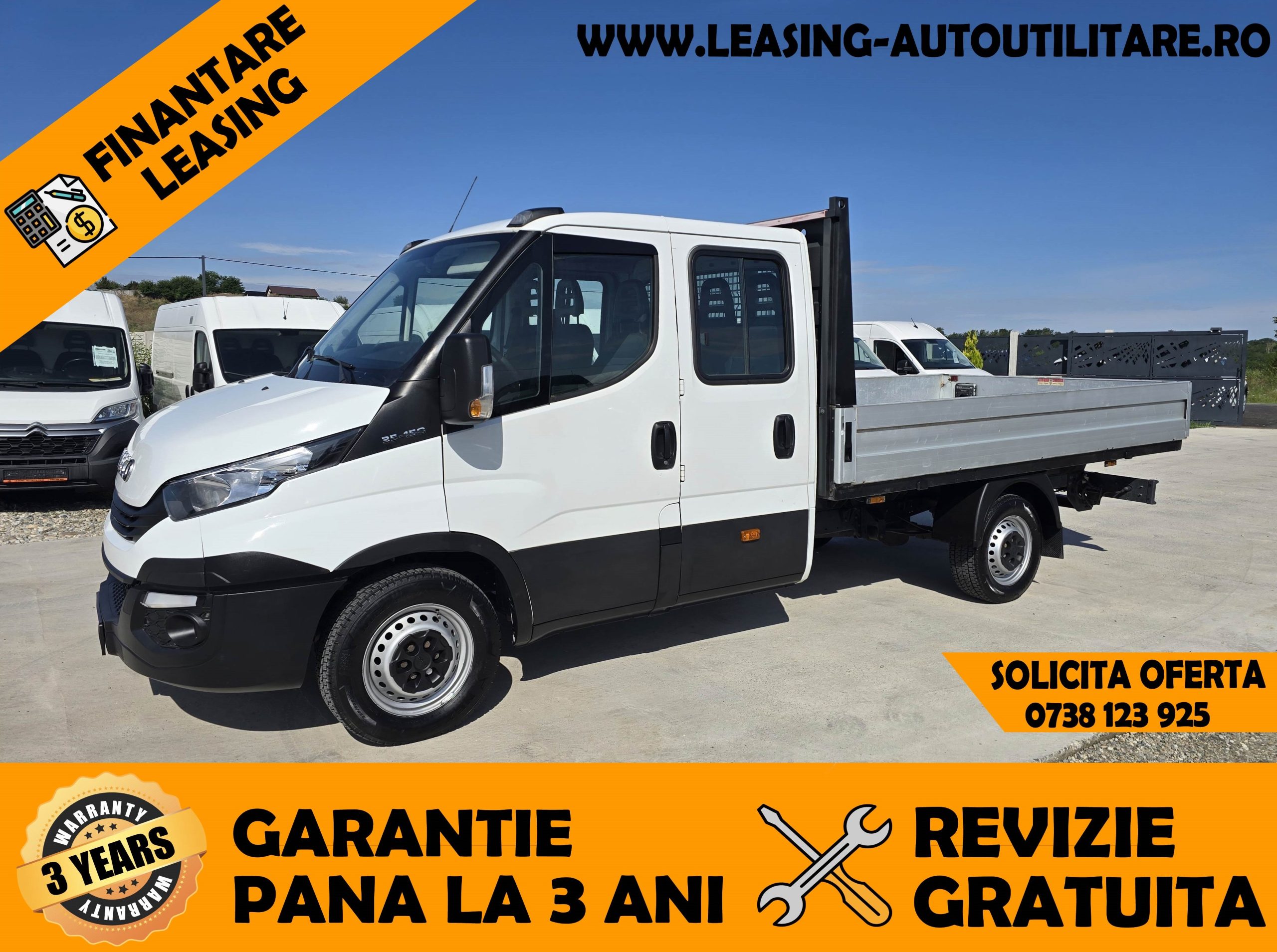 IVECO DAILY DOKA 7 Locuri+Bena L=3.40m | Motor 3.0 |