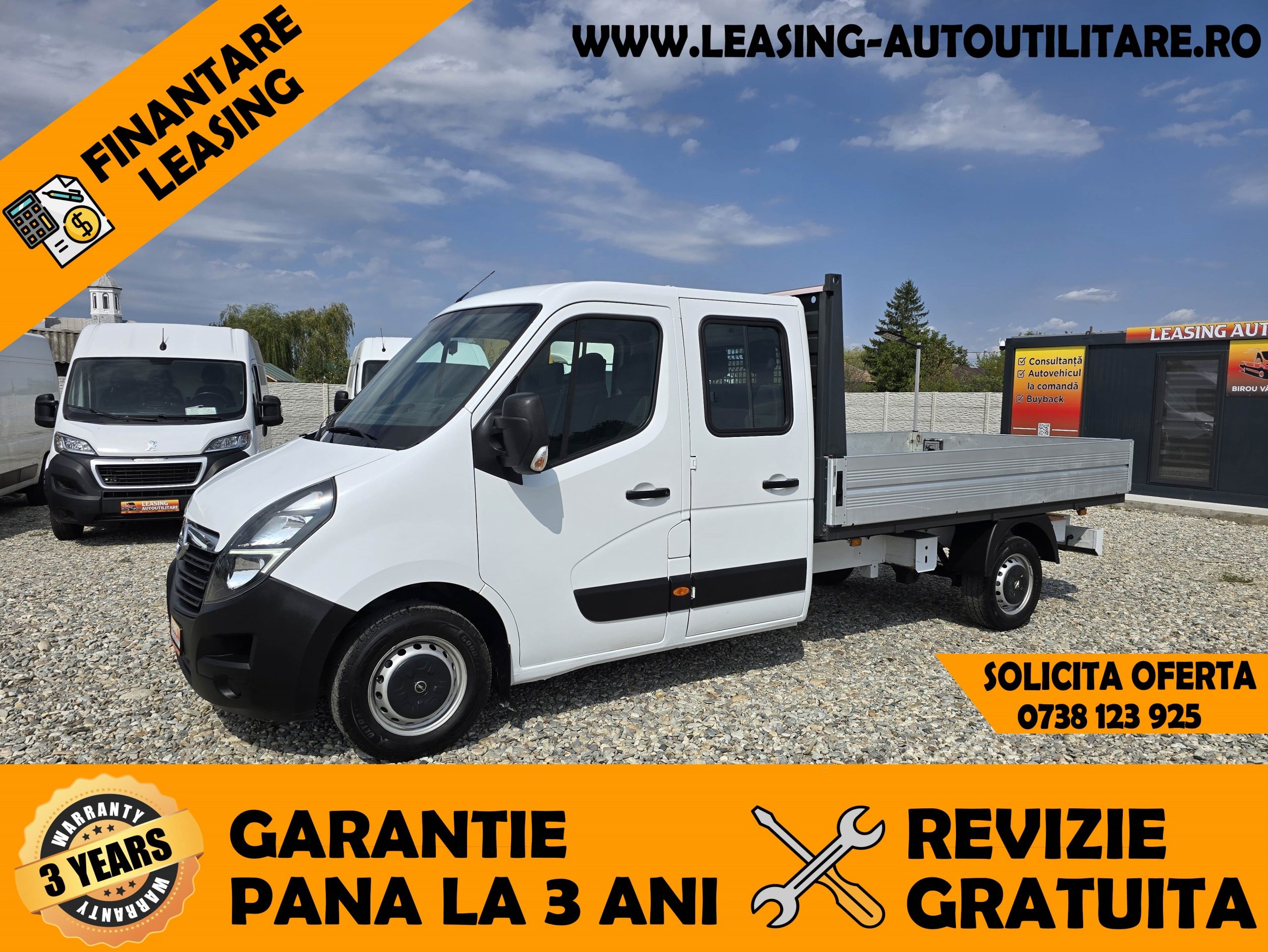 OPEL NEW MOVANO DOKA 7 LOCURI+BENA L=3.20m