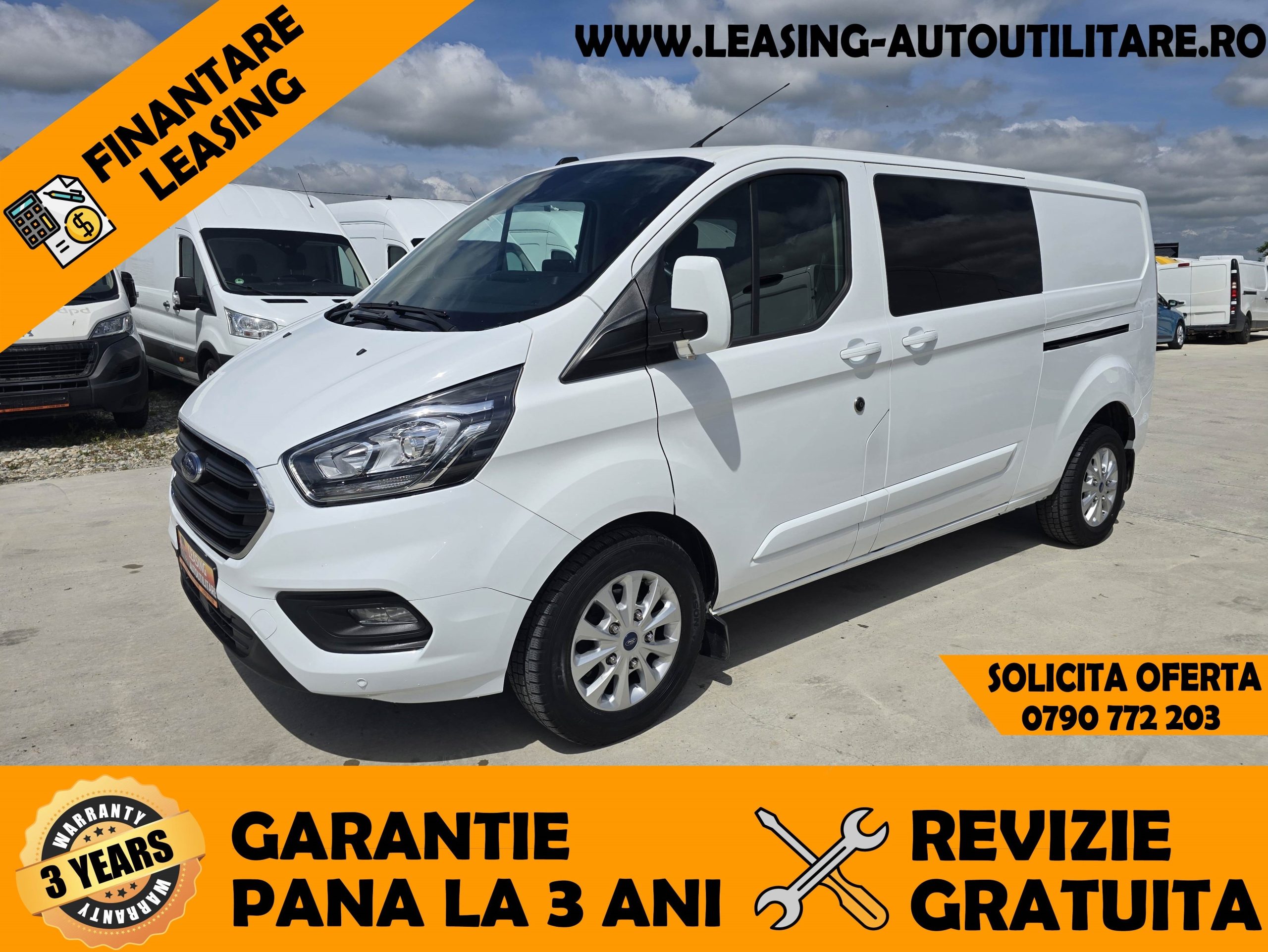 FORD CUSTOM 5 LOCURI+MARFA L2H1 PREMIUM EDITION