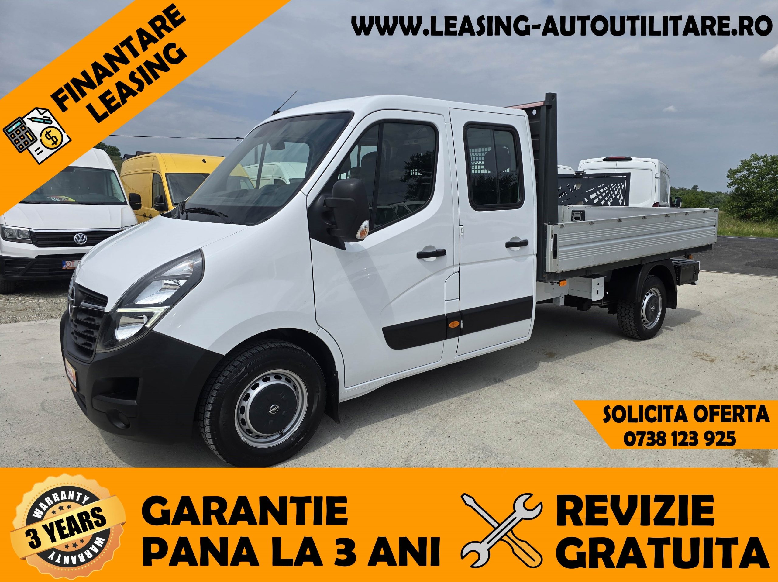 OPEL NEW MOVANO DOKA 7 LOCURI+BENA L=3.20m / Webasto