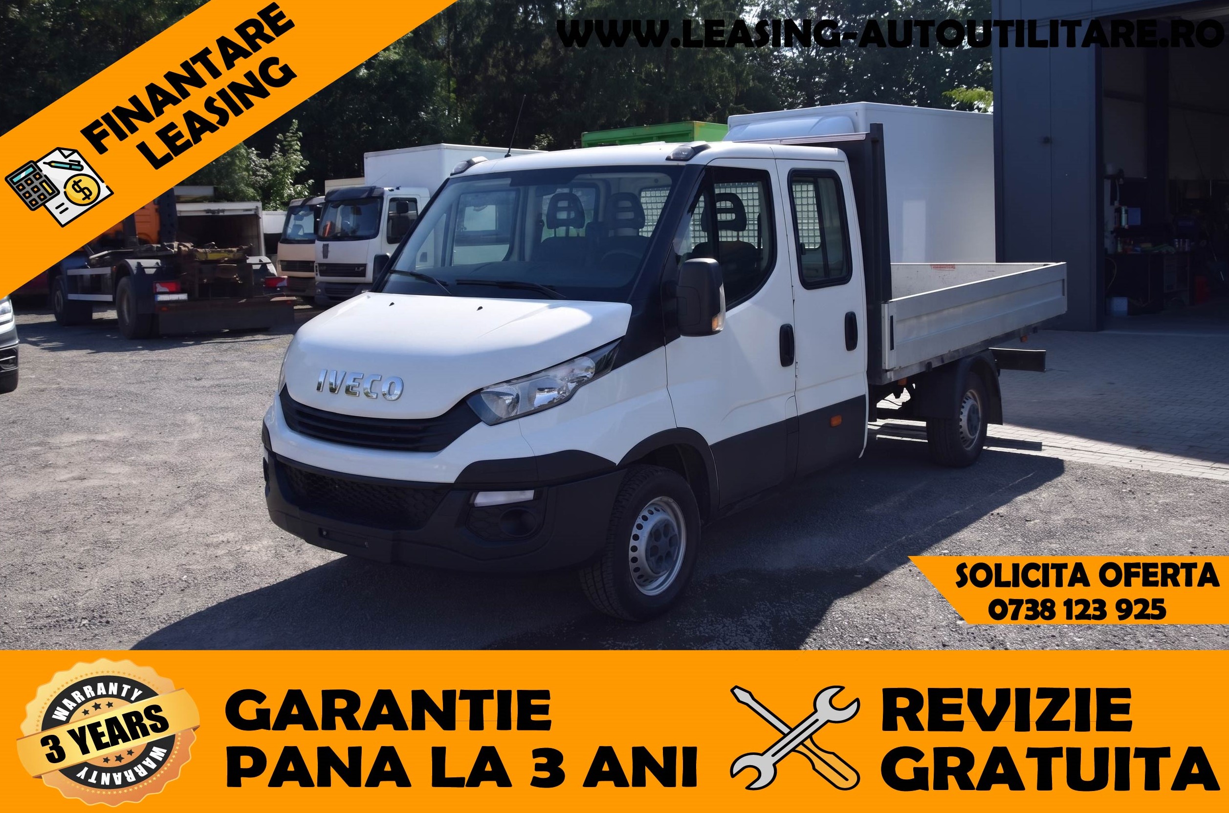 IVECO DAILY DOKA 7 Locuri+Bena L=3.40m | Motor 3.0 |