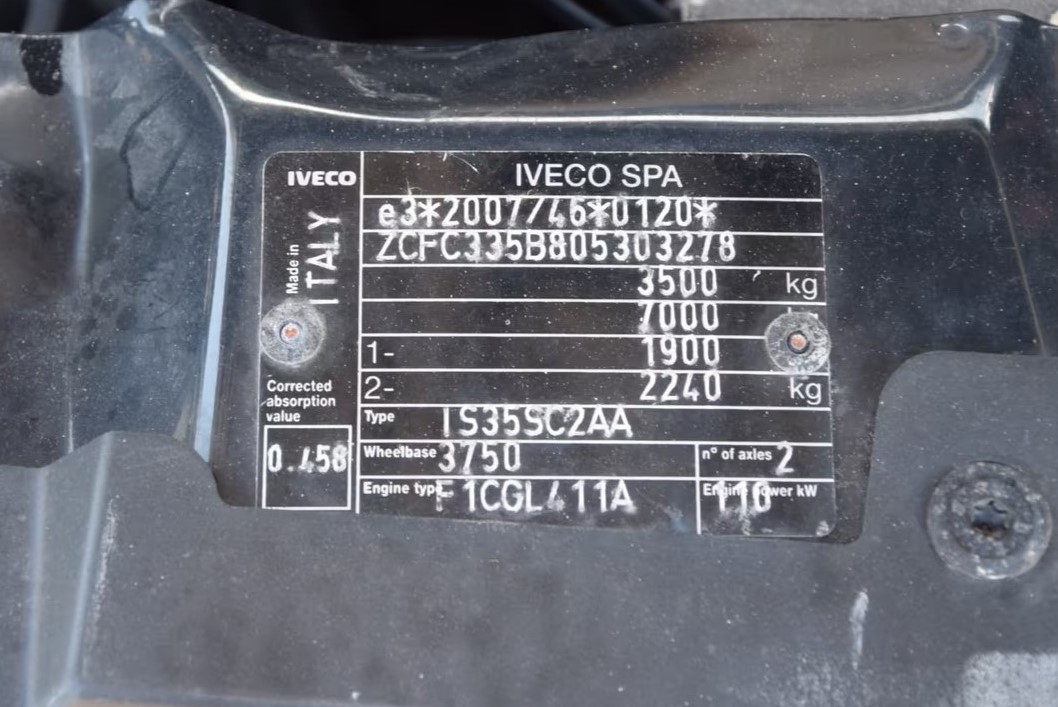 IVECO DAILY DOKA 7 Locuri+Bena L=3.40m | Motor 3.0 |