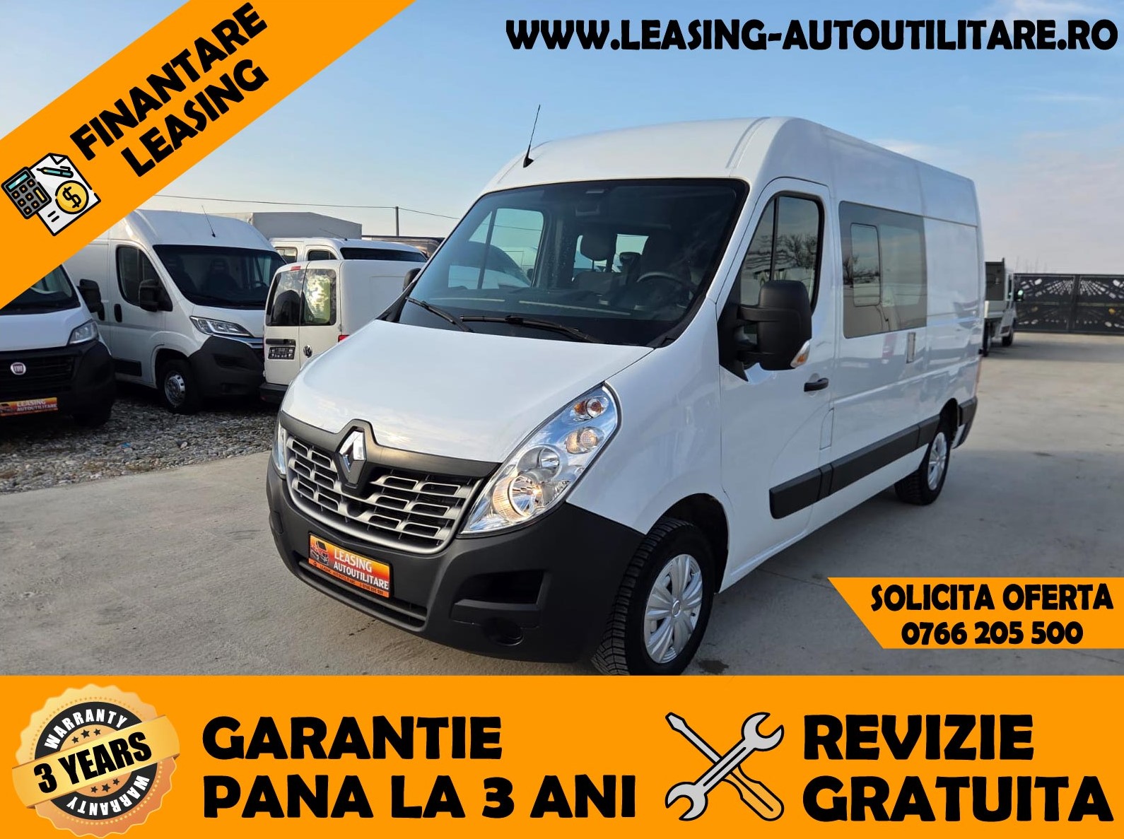 RENAULT MASTER DOKA 6 LOCURI+DUBA