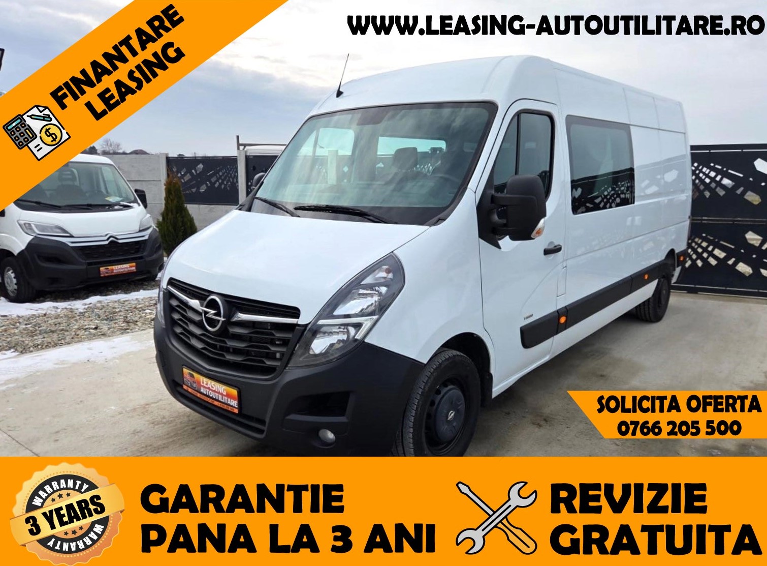 OPEL NEW MOVANO 6 LOCURI+DUBA L=3.00M