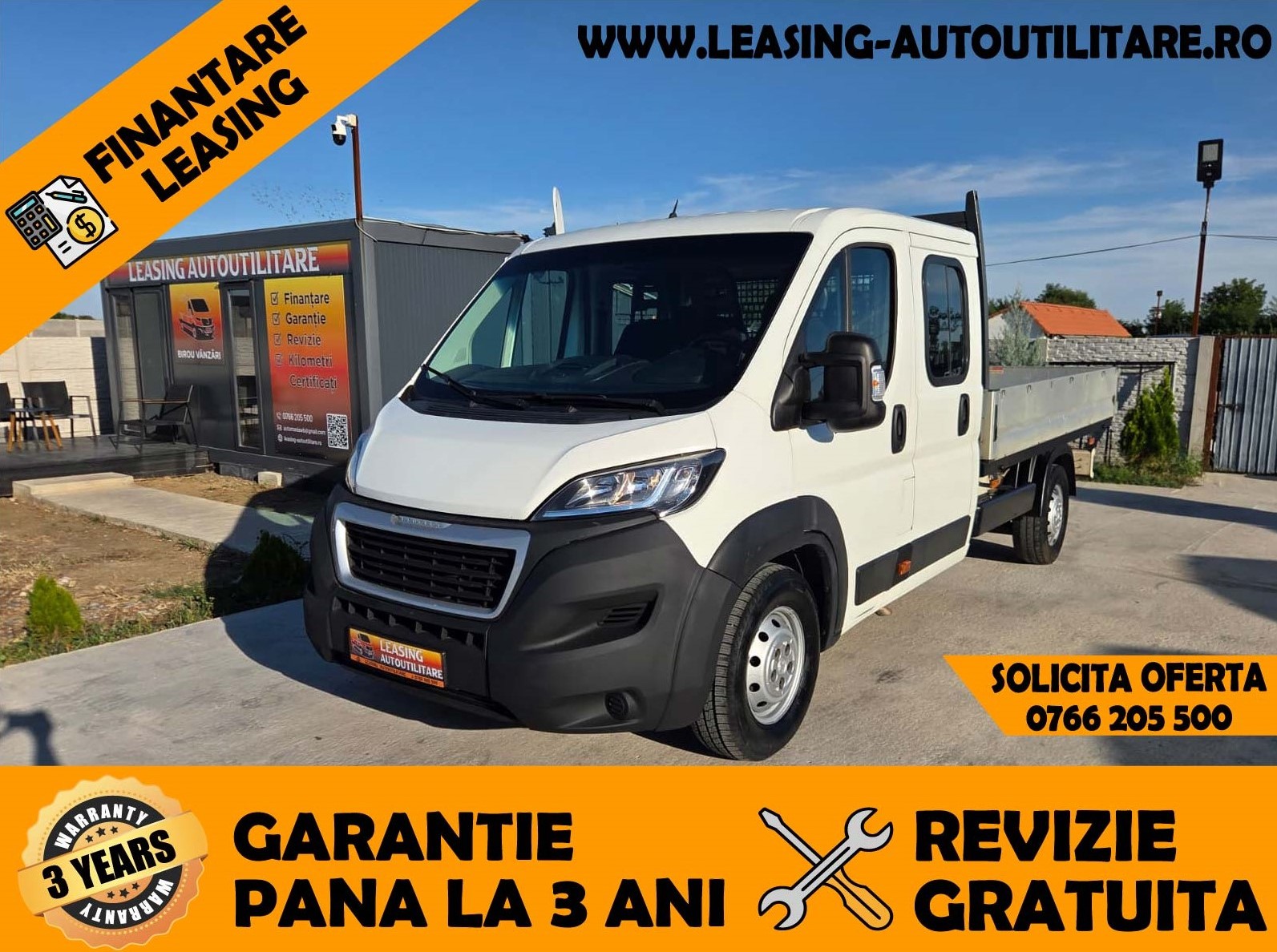 PEUGEOT BOXER DOKA 7 LOCURI + BENA L=3.30M